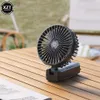 Ventilatori elettrici 2023 Nuovo ventilatore portatile USB ricaricabile piccolo motore brushless pieghevole pieghevole campeggio esterno Mini raffreddamento ad aria 240316