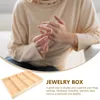 Jewelry Pouches 12 Grid Wood Tray Vintage Wooden Storage Divider Trinket Dish Drawer Desk Display Showcase Crafts Holder