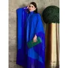 Vêtements ethniques Modeste Musulman Batwing Sleeve Gland Kaftan Light Abricot Corban Eid Al Adha Party Robes de soirée Marocaine Turquie Dubaï Abaya 941