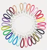 30 couleurs PU cuir tressé tissé porte-clés corde anneaux Fit bricolage cercle pendentif porte-clés porte-clés de voiture bijoux accessoires in6473334