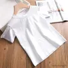 Clothing Sets 2020 Summer Girls Clothes Suit New Short-Sleeved Round Neck T-Shirt+ Dots Suspenders Dress Kids ChildrenS Clothing 3-8 Years