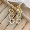 Dangle Chandelier Kshmir Vintage Freshwater Pearl Long Tassels Earrings for Women Girl Fashion Jewelry Pendant Gift 2023 New Trendy 24316