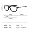 Custome Marcos de prescripción óptica Moda Ciclismo Conducción Ultra ligero TR90 Gafas de ojo Gafas deportivas de gran tamaño Hombre 240313