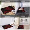 Carpets Red Chinese Dragon Non-Slip Carpet Doormat Bedroom Bathroom Mat Entrance Door Home Rug