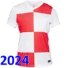 2024 Euro Kroatië Jersey Voetbalshirts HEREN KIDS KIT VROUWEN 24 25 MODRIC MAJER Croatie 2025 GVARDIOL KOVACIC SUKER Retro 1997 1998 2002 Croacia Voetbalshirts