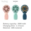 Fãs elétricos Mini ventilador portátil portátil USB Carregamento Refrigeração 3 Ajuste de velocidade Poderoso motor duplo viagem ao ar livre 240316