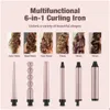 Curling Irons 5 In 1 Hair Curlers Care Styling Wand Iron Curler Set Styles Tool Mtifunctional Barrel Rotating 240226 Drop Delivery Pr Otrkz