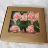 25 unids/caja de flores artificiales, rosas ruborizadas, rosas falsas realistas con tallo para ramos de fiesta de boda DIY, decoraciones para el hogar para Baby Shower 240313