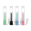 Colorido Silicona Bong Tubos de vidrio Hookah Waterpipe Bubbler Filtro de vidrio Mango Tazón Portátil Extraíble Hierba seca Tabaco Titular de cigarrillos Fumar Handpipes DHL