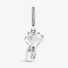 Happy Bday Balloon Dangle Charm Pandoras 925 Sterling Silver Pink Heart Charms Bracelet charms Necklace Pendant Girlfriend Gift with Original Box Top quality