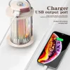 TYPE-C USB перезаряжаемый походный светильник 3000-5500K с бесступенчатым затемнением, винтажная лампа для палатки, уличные аварийные портативные фонари 240314