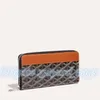 Designer Matignons Long wallets zipper card holders coin purses card slots pochette luxury Womens man Leather wallet with box key pouch cards case holder organizer