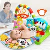 Baby Music Rack Play Mat Kid Rug Puzzle Diving Klawiatura Klawiatura niemowlęta Playmat Early Education Crawling Game For Born Gifts 240314