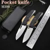 Taktische Messer M390 Stahl Stone Wash Lager Klappmesser G10 + TC4 Titanlegierung Griff Outdoor Tasche Selbstverteidigung Überleben Camping ToolL2403