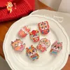 Haaraccessoires Draak Chinees Jaar Hoofddeksels Cartoon Oude Kinderen Rode Haarspeld Babyclip