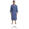 Vêtements de nuit 100% coton peignoir pour hommes long épais absorbant Terry peignoir de bain kimono hommes serviette peignoir plus vêtements de nuit femmes robe de chambre