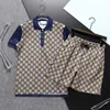 T-shirt Polo Hommes Survêtements Summer Casual Fashion Designer Tracksuitsr Tops Hommes Pantalons Jogging Vêtements de sport respirants T-shirt Ajouter un pantalon Costume deux pièces