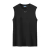 Designer T-shirt tees mens tank tops t skjortor sommar smal passform sport andas svett-absorberande svarta underkläder botten topp modematkläder k9s01