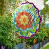 Large Wind Spinners Outdoor Garden Hanging Ornaments Kinetic Metal Sculpture Spinner Chimes Mandala Yard Decoration Luxury Gift 240304