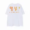 Camisetas de verão homens galeros tees deptem mensagens designers solto tops de moda casual hip hop shorts shorts de manga tshirts