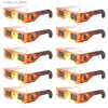 Outdoor Eyewear Sunglasses 10/20/50/pcs solar viewfinder glass super bright certified sunglasses orange lunar eclipse shadow H240316