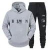 Designer Mens Tracksuit anpassar lyxlogotyp Print Hoodie Casual Pants Two-Piece Set Women Sweatsuits.