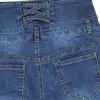 2024 est Pantaloni a matita in denim da donna all'ingrosso di alta qualità Pantaloni a vita in jeans elasticizzati di marca superiore 240307