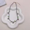 Collier ras du cou bohème en résine et perles, 38cm, fleur de marguerite multicolore pour femmes, collier de fête de mariage, bijoux