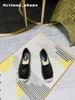 Tasarımcı Ayakkabı Kadın Sandalet Daireler Somunlar Sandal Espadriller Balıkçı Elbise Ayakkabıları Lüks Sandalet Ayakkabı Slayt Buzağı Deri Deri Plaj Günlük Tuval Ayakkabı 34-40