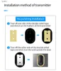 Doorbells Welcome Wireless Doorbell Waterproof 300M Remote 1 Button Receiver Smart LED Light Home Door Ring Bell ElectronicH240316