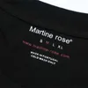 Herr t-shirts martine rose färgglada bokstäver tryck sommar kortärmad t-shirt bästa kvalitet svart herr t-shirt q240316