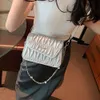 Design handbag clearance sale Familys Same Style Womens Bag Version Fashion Pleated Small Ins Chain Texture Underarm for Women