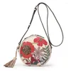 Sacs à bandoulière femmes sac concepteur motif Floral circulaire bandoulière pour 10 pièces/lot