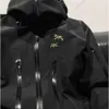 2024 High Version Arc Designer Plush Jacket Men Women Hard Shell Embroidery Hooded Coat Couple Thin Waterproof Cardigan Sportswear Tidal Flow Design lpig668