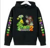 2022 Autumn Winter Plant Vs Zombies Print Children Hoodies Cartoon Game Boys Clothes Kids Streetwear Clothes For Teen Size 414 T21872407