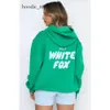 Kadın Tasarımcı Beyaz Fox Hoodie Sportswear Hoodie Set Kadın Erkekler Takım Sportif Uzun Kollu Kazak Kapşonlu Whitefox Sweatshirt 9243