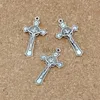 Dangle Chandelier 100pcs Saint Benedict Medal Jesus Christ Cross Alloy Charm Pendants for Jewelry Making Earing Necklace DIYアクセサリー24316