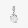 Новое дизайнерское очарование для женщин подарки подарки Diy Fit S White Rose in Bloom Colliers Ожерелье с кольцом бриллианты цветочные украшения