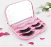 Eyelash Boxes False Eyelash Plastic Case Mirror Private Makeup Storage Lashes Packaging Box Mirrors With Led Light ZZ