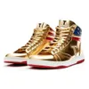 2024 T Trump Sneakers Trump Flag Flag Buty złota The Never Surrender High-Tops Designer 1 TS Gold Custom Outdoor Sneakers Comfort