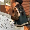 Women's Vests Faux Denim Vest Jacket Women Fleece Autumn Winter Coat Warm Thick Korean Chic Tops Sleeveless Cardigan