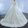 Gorgeous Ball Gown Wedding Dress 2024 V-neck Beaded Crystal Pearls Sequins Long Formal Luxury Bride Gown Custom Made Vestidos De Novias