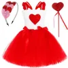 Meisjesjurken Valentijnsdag prinsessenjurken voor meisjes lieve hartjes balletoutfits Tutu's voor kinderen kostuum voor verjaardagsfeestjes van tot strik voor haar toverstaf 240315