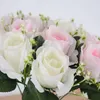 Decorative Flowers 18 Head Real Happy Flower High Quality Natural Simulated Rose Dry Home