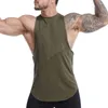 Débardeurs pour hommes Hommes Bodybuilding Sport Top Gyms Fitness Chemise sans manches Singlet Undershirt Stringer Été Casual Gilet ample