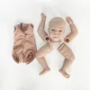 Npk kit de boneca bebê reborn, 20 polegadas, agosto, realista, toque macio, cor fresca, peças inacabadas 240306