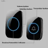 Doorbells UK/EU/US plug wireless doorbell waterproof 300 meter remote ringtone button ring alarm hotel school door hardwareH240316