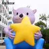 Großhandel kundenspezifische aufblasbare Cartoon-Teddybär-Modell-Unternehmensmaskottchenbären-Mall-Display-Requisiten für Werbung