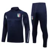 2023 2024 Italien Tracksuit Survetement Half Ziptraining Suit Soccer 23 24 Italia Man and Kids Football Tracks Set Sportswear