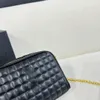 Sıcak Luxurys Designers Tassel Omuz Crossbody Altın Zincir Çanta Kadın Deri Kamera Çanta Messenger Cüzdan Moda Ekose bayan çanta